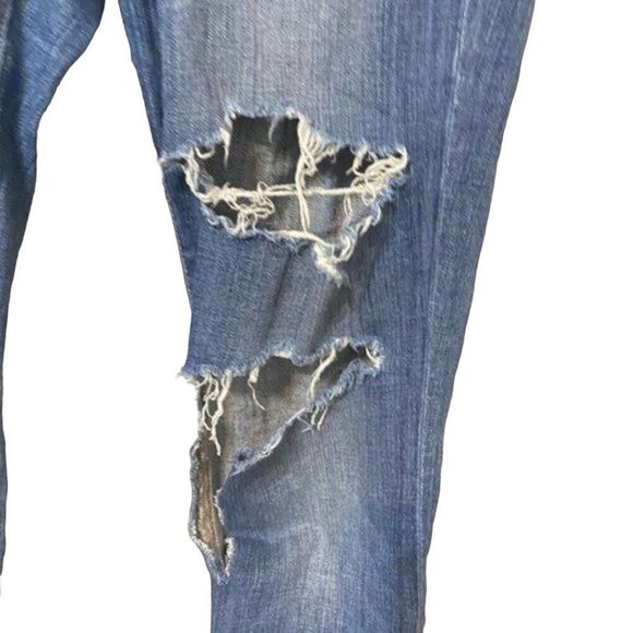 Joe's Jeans Kelly Distressed Medium Wash Blue Denim The Skinny Jeans Size 27 - Picture 6 of 13